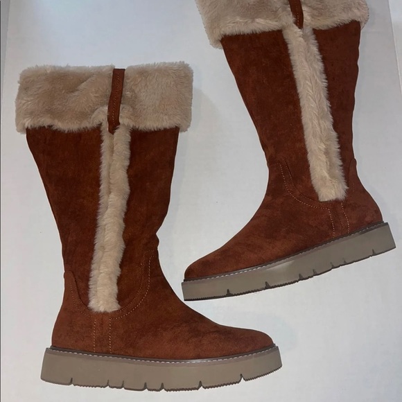 (NWD) Midnight Velvet Cozy Tall Four Suede WMNS Boots SZ: 9 - Picture 2 of 10